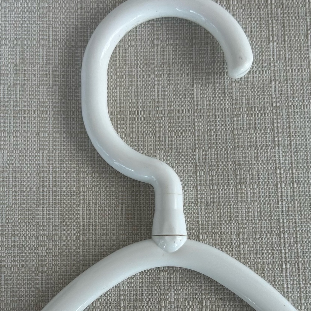 The Container Store Set of 30 Sturdy White and Purple Hangers - Picture 6 of 7